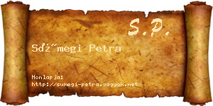 Sümegi Petra névjegykártya
